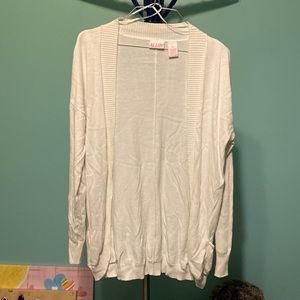 Alloy Medium White Cardigan Sweater EUC